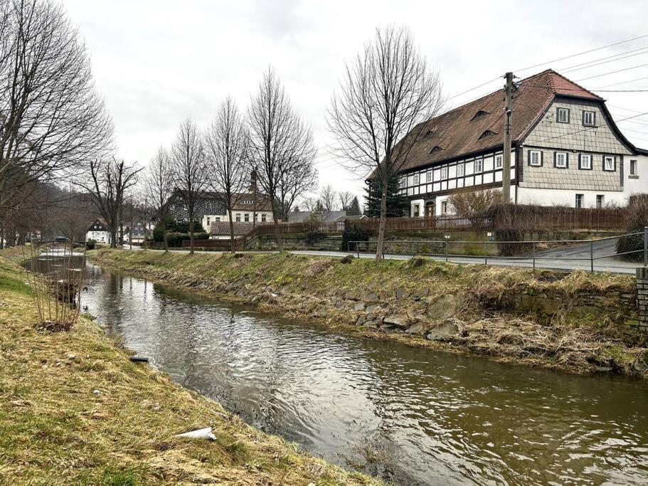 Rustikales Studio-Apartment Blockstube Im Haus Selma Großschönau Eksteriør bilde