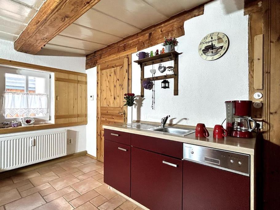 Rustikales Studio-Apartment Blockstube Im Haus Selma Großschönau Eksteriør bilde