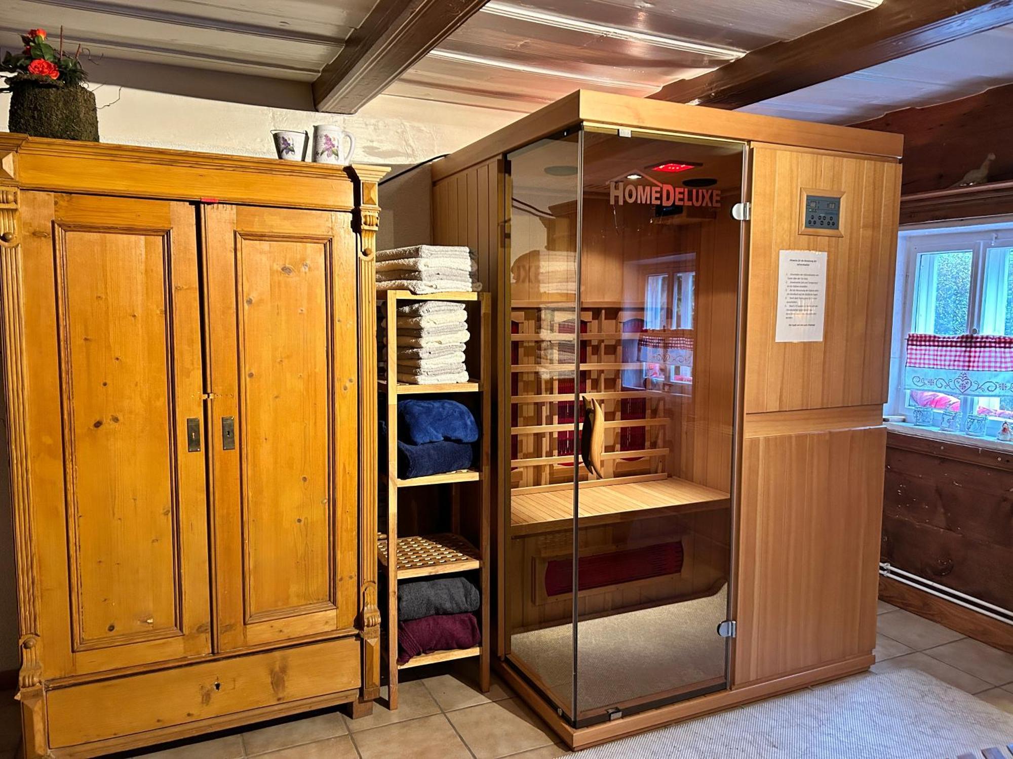 Rustikales Studio-Apartment Blockstube Im Haus Selma Großschönau Eksteriør bilde